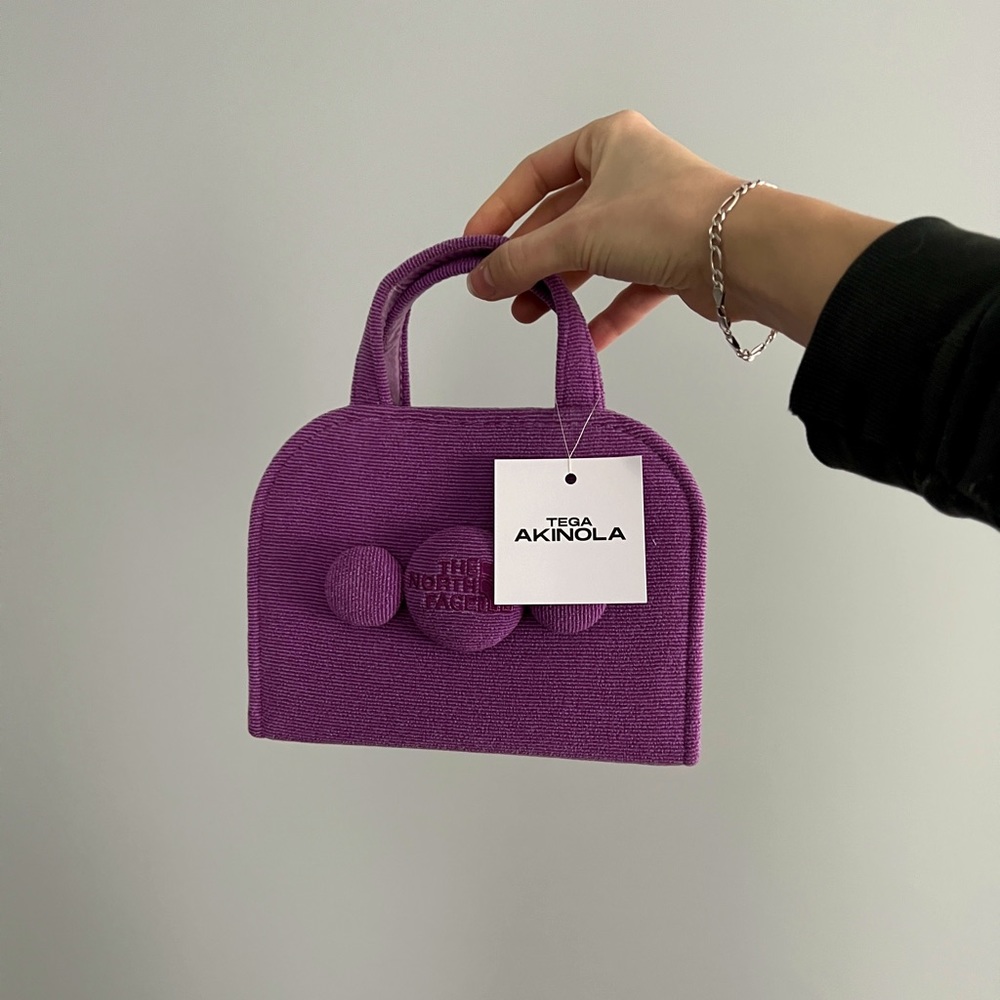 Tega Akinola Reworked North Face mini purse